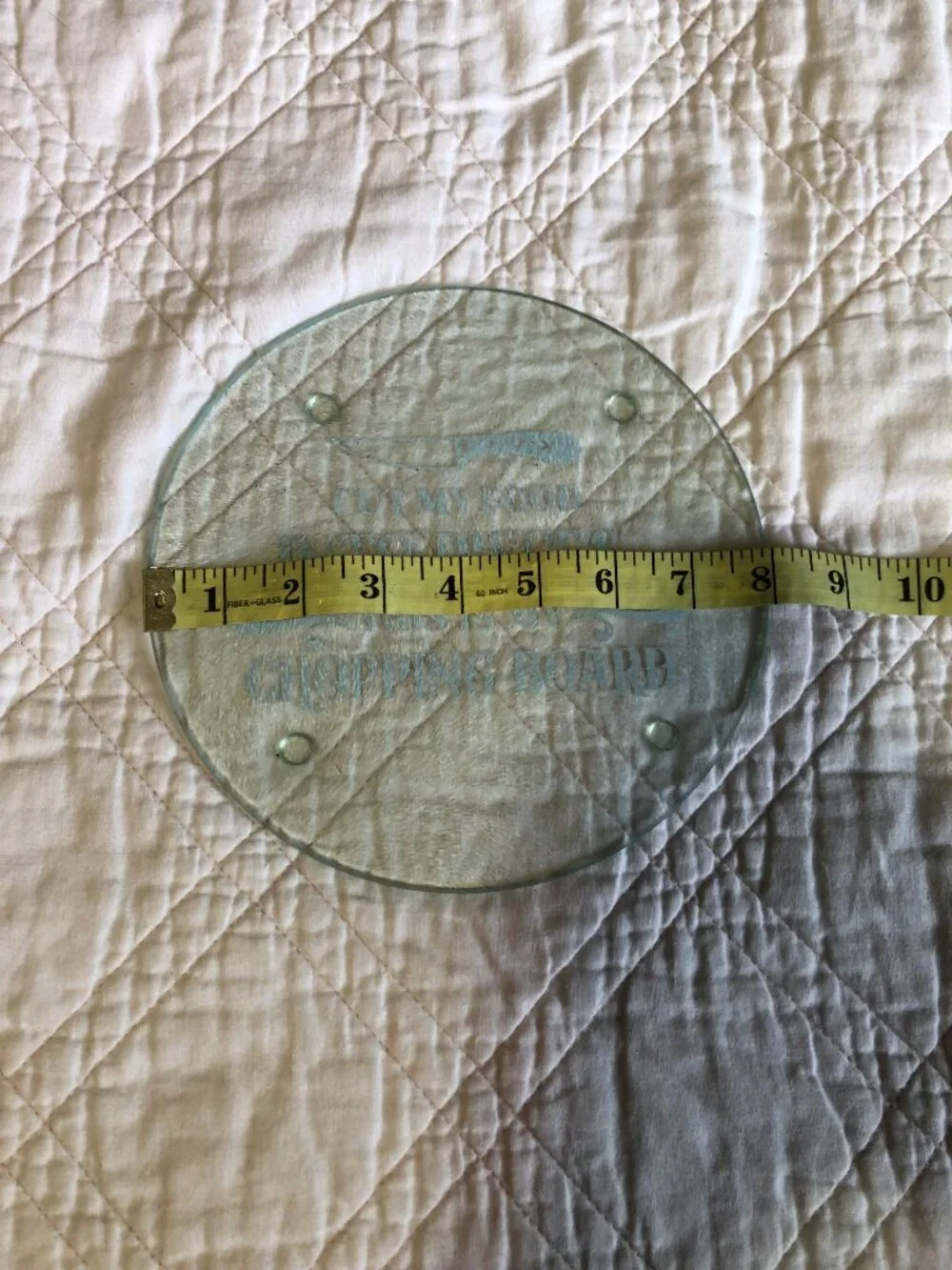 Rounded Glass Cutting Board